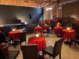 Gorgeous Space with moveable Seats and Red Velvet Curtains - Image 21