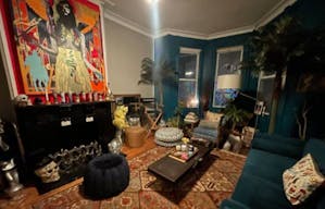 Gorgeous Old School Brooklyn Apt with giant windows / maple black and white floors / molding / full of art and live plants - Image 0