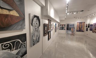 Stunning All White Marbled Gallery - Image 0