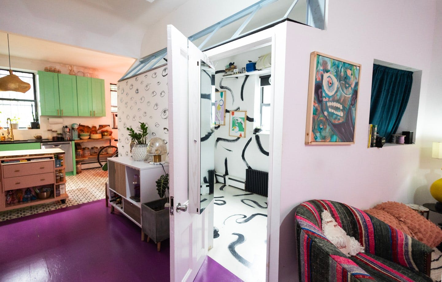 Colorful Spacious Garden Apartment in Red Hook, Brooklyn