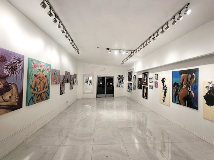 Stunning All White Marbled Gallery - Image 1