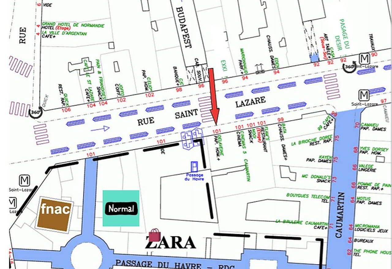 Boutique Shop Prime Location Rue Saint-Lazare - Image 1