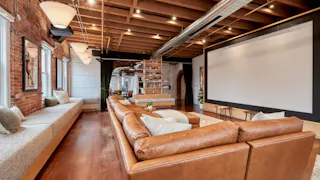 Comfortable and Chic Screening Room - Image 1
