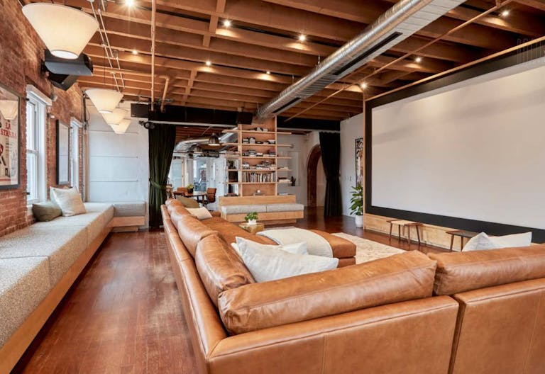 Comfortable and Chic Screening Room - Image 1