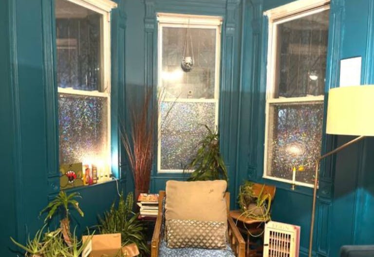 Gorgeous Old School Brooklyn Apt with giant windows / maple black and white floors / molding / full of art and live plants - Image 3