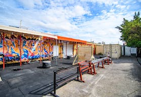 Huge Private Outdoor Space with graffiti & lots of color & character available for many uses - Image 3
