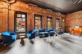 Spacious, Private Luxe Lounge w/ Exposed Brick & Woodwork - Image 3