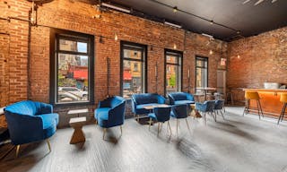 Spacious, Private Luxe Lounge w/ Exposed Brick & Woodwork - Image 3