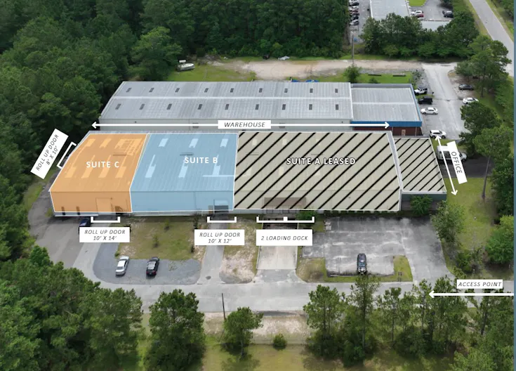 Multi Tenant sublease warehouse in Summerville, SC - Image 1
