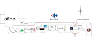 Kiosque de 20m² à louer au sein du centre commercial Carrefour d'Aulnoy-Lez-Valenciennes - Image 2