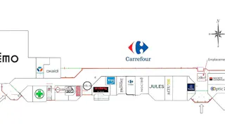 Kiosque de 20m² à louer au sein du centre commercial Carrefour d'Aulnoy-Lez-Valenciennes - Image 2