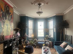 Gorgeous Old School Brooklyn Apt with giant windows / maple black and white floors / molding / full of art and live plants - Image 2