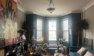 Gorgeous Old School Brooklyn Apt with giant windows / maple black and white floors / molding / full of art and live plants - Image 2