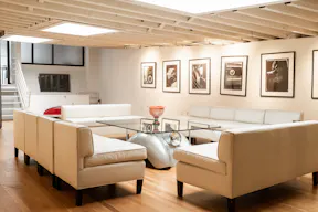 Stunning Mezzanine Lounge Overlooking Classic Car Showroom - Image 1