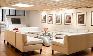 Stunning Mezzanine Lounge Overlooking Classic Car Showroom - Image 1