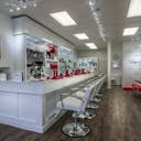 Bronx White Bar Counter Style Storefront