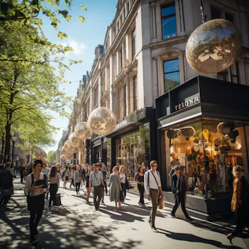 People walking